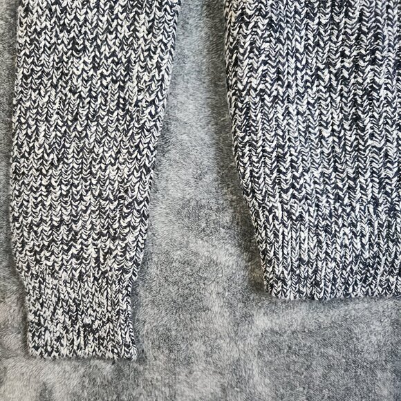 J Crew Women's Small 100% Cotton Crewneck Sweater Heavyweight Gray Blue Warm - Picture 5 of 8